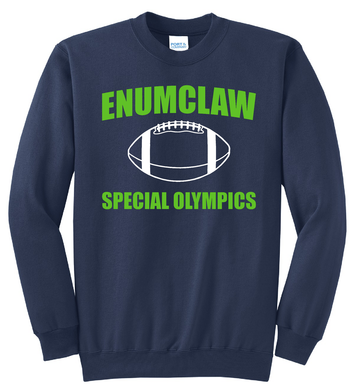 2025 Enumclaw Flag Football Port & Co™ Core Fleece Crewneck Sweatshirt
