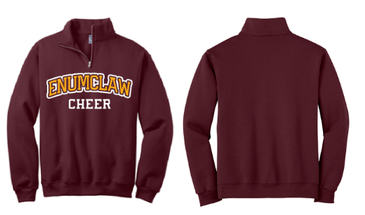 Enumclaw Cheer 1/4 Zip - Adult Sizes